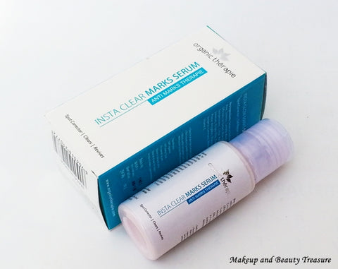 Organic Therapie Insta Clear Marks Serum Review By Megha
