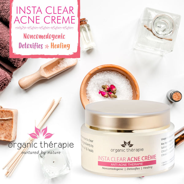 Insta Clear Acne Crème • Non-Comedogenic • Detoxifies • Heals